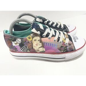 Nicole Lee USA Canvas Graphic Print Sneakers Women's Size 10 Chuck Taylor Style
